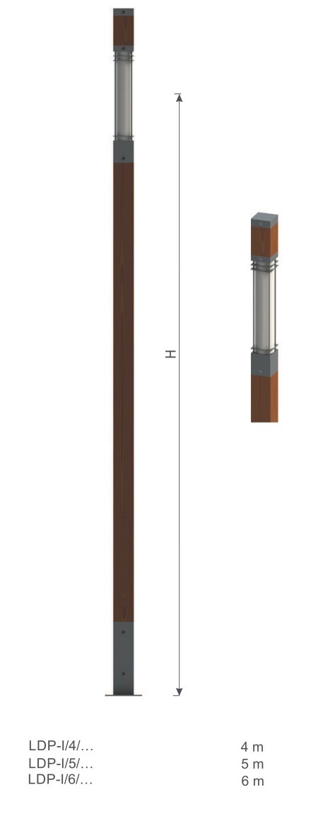 4 Trästolpe LDP-I
